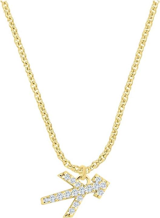 Immagine prodotto Candy Collana segno zodiacale Sagittario, argento 925, placcato oro (Placcato oro 18k, Argento 925, 42 - 45 cm)