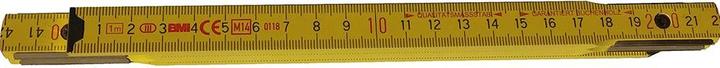 Produktbild BMI Gliedermassstab Länge 1 m Breite 16 mm mm/cm EG III Buche gelb (mm, cm)