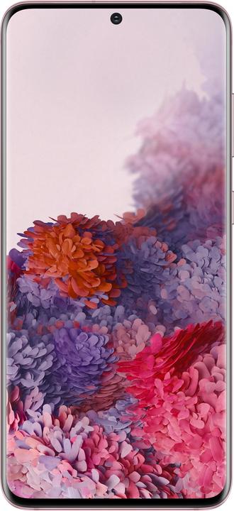 Actual product image Samsung Galaxy S20 5G (128 GB, Cloud Pink, 6.20", Hybrid Dual SIM + eSIM, 64 Mpx, 5G)