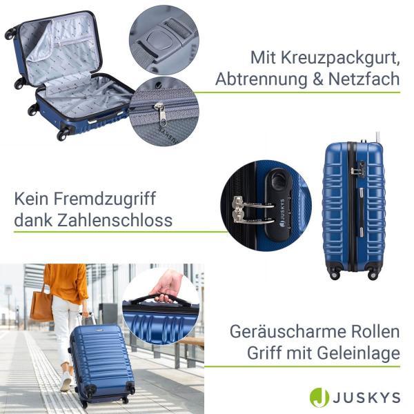Image du produit Juskys Set de valises rigides Rome (120 l, Bagage à main (jusqu'à 50l), M (50 - 90l), L (90 - 115l), XL (à partir de 115l))