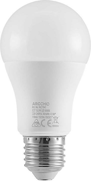 Immagine prodotto Arcchio Lampada LED E27 A60 13,5W 3.000K opale (E27, 13.50 W, 1521 lm, 1 x, E)