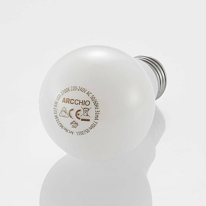 Produktbild Arcchio LED-Lampe E27 6W 2.700K dimmbar, opal (E27, 6 W, 770 lm, 1 x, E)