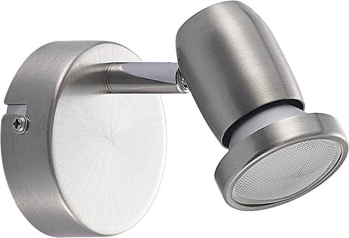 Produktbild Elc Simano LED-Strahler, nickel, 1-flammig (430 lm, GU10)