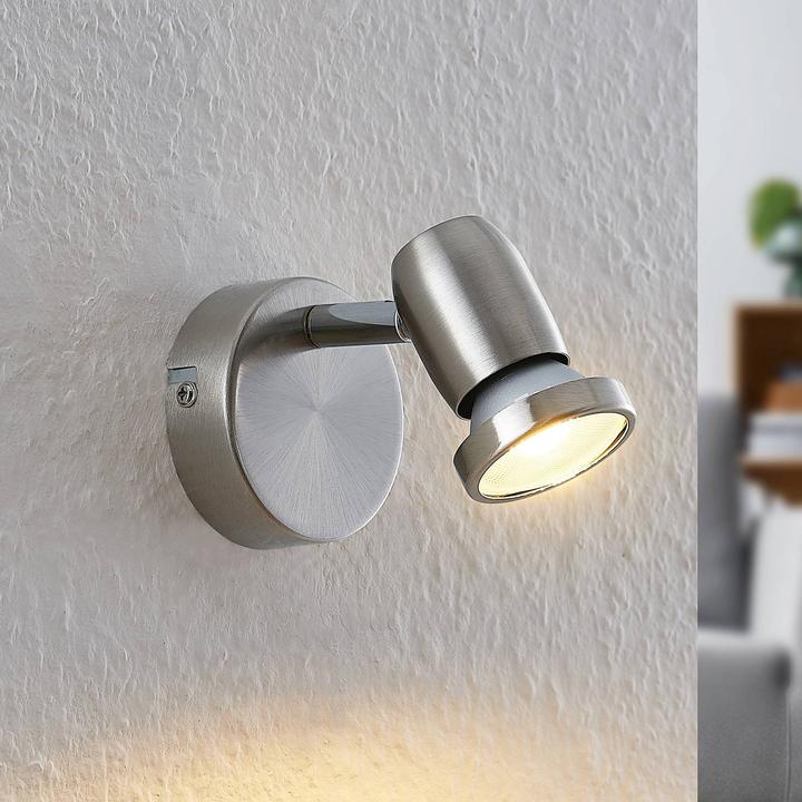 Produktbild Elc Simano LED-Strahler, nickel, 1-flammig (430 lm, GU10)