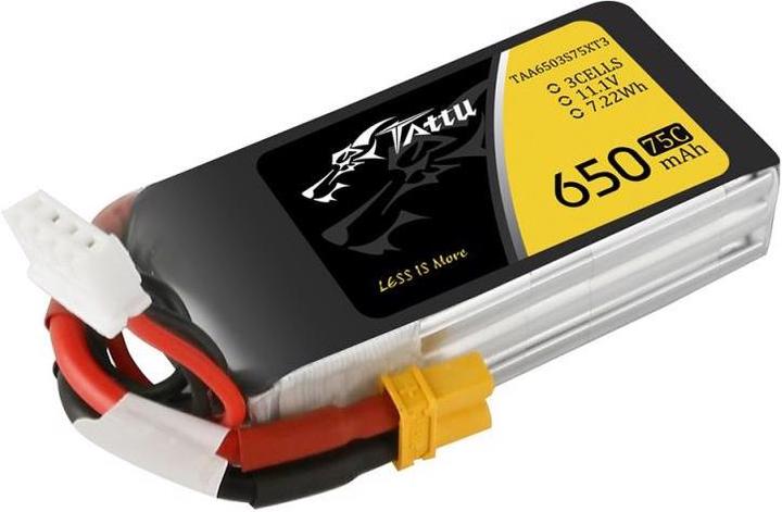 Actual product image Tattu RC Battery LiPo 650 mAh 11.1 V 75C (11.10 V, 650 mAh)