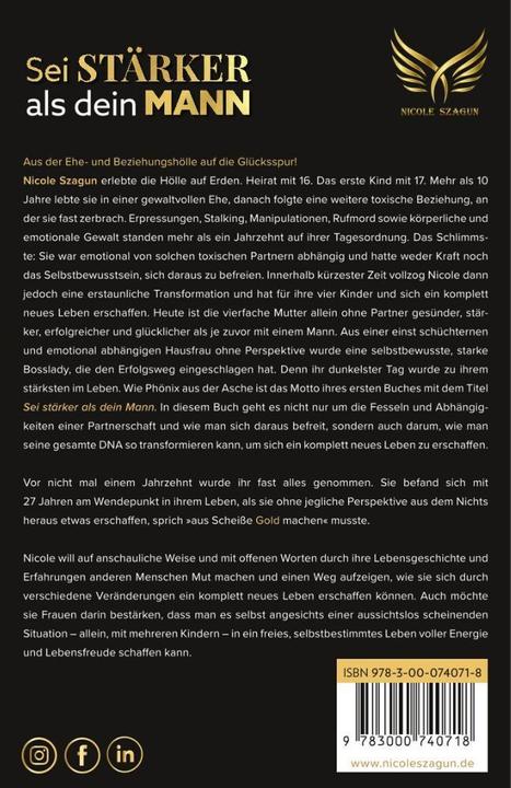 Produktbild Szagun:Sei Stärker als dein Mann (Deutsch, Nicole Szagun, 2023)