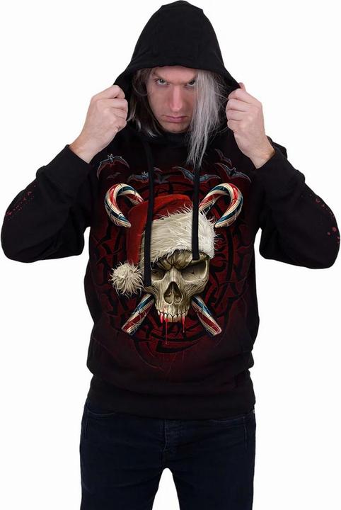 Produktbild Spiral Candy Cane Santa Kapuzenpullover (L)