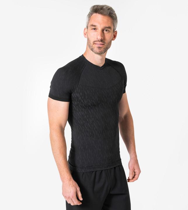 Produktbild Kipsta Damen/Herren Fussball Funktionsshirt kurzarm - Keepdry schwarz (M)
