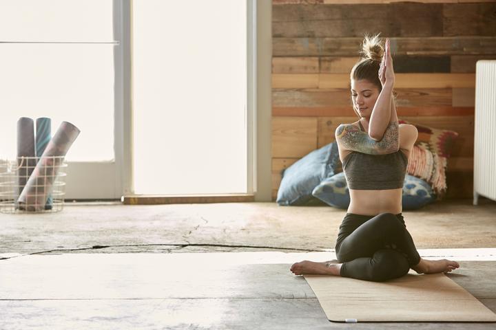 Actual product image Gaiam CORK YOGA MAT 5mm,design design (5 mm)