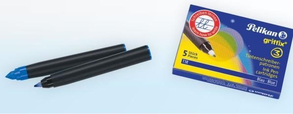 Actual product image Pelikan Ink cartridge Griffix royal blue, 2 x 5 pcs. (Inkwell, Royal blue)