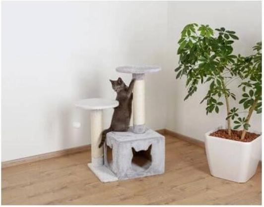 Image du produit Kerbl Arbre à chat (80 cm, Blanc et gris)