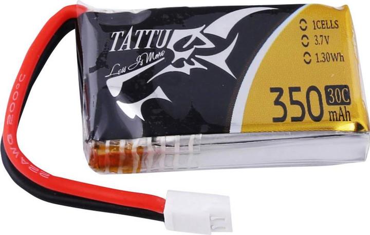 Image du produit Tattu Accu RC LiPo 350 mAh 3.7 V 30C (3.70 V, 350 mAh)