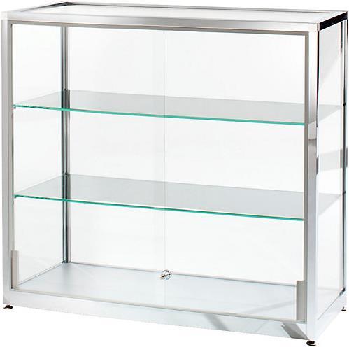 Produktbild kaiserkraft Vitrine, halbhoch (100 x 40 x 91 cm)