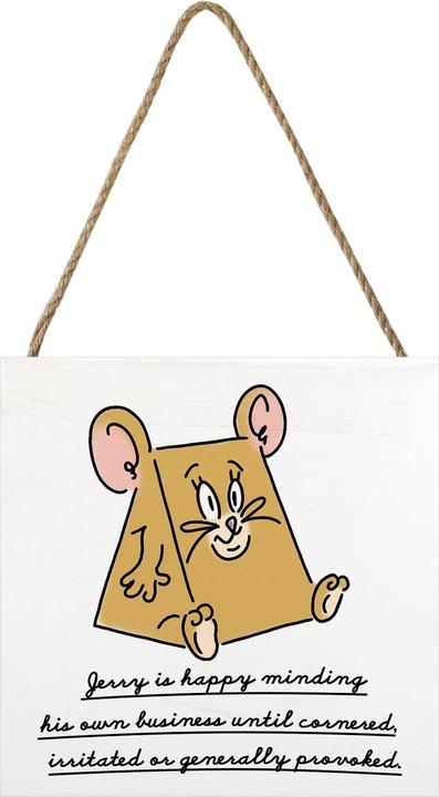 Produktbild Tom & Jerry Own Business Wooden Block (20 x 20 cm)