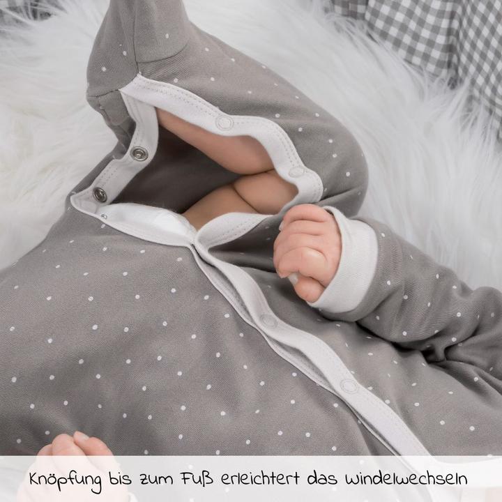 Produktbild La Loona LaLoona Baby-Schlafanzüge Schlafanzug 2er Pack Strampler Pyjama Einteiler - Grau (50)