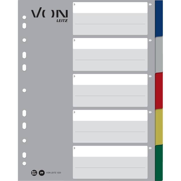 Produktbild von Hallers Register Blanko, A4, 1-5