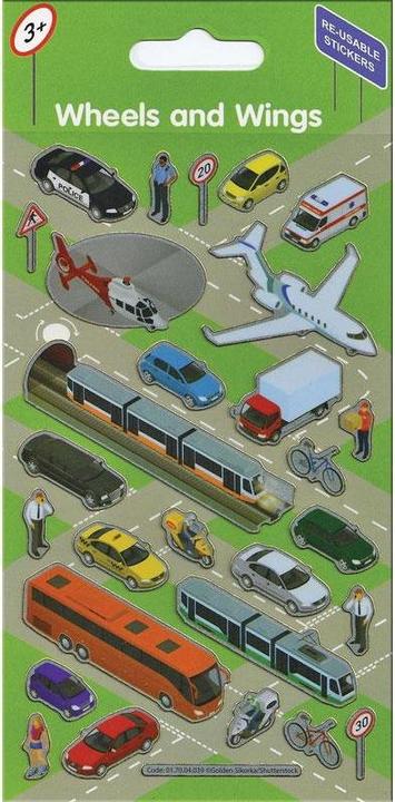 Image du produit Paper Projects Autocollants réutilisables Wheels & Wings