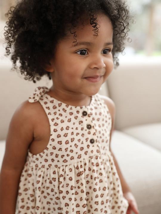 Actual product image Vertbaudet Bio-Kollektion: Bedrucktes Mädchen Baby Trägerkleid (68)