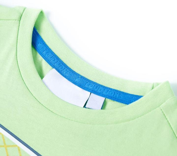 Immagine prodotto VidaXL T-shirt per bambini verde lime 104,Materiale: 100 % cotone,Colore (104)