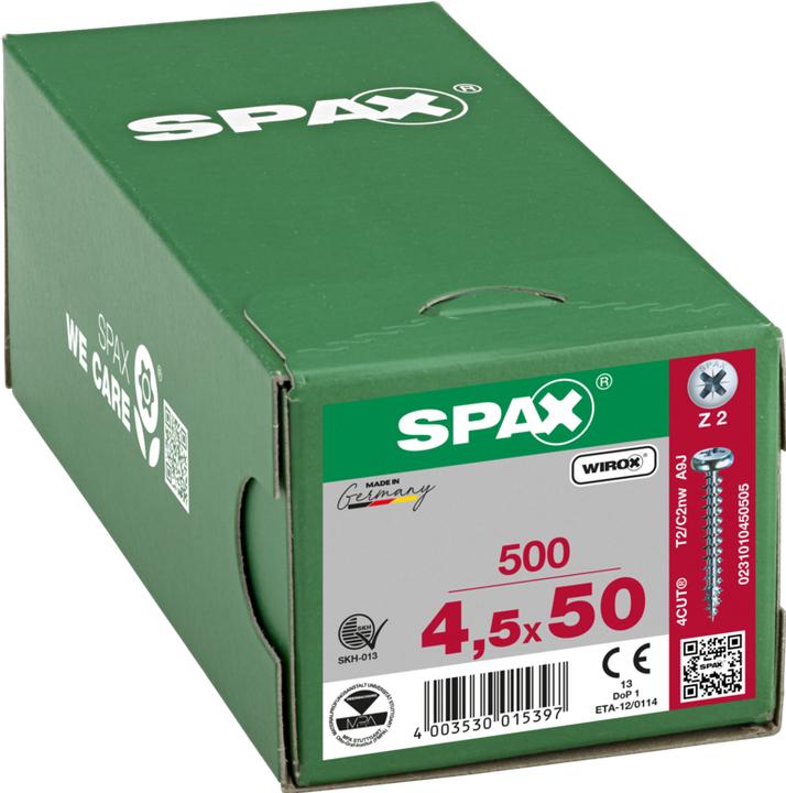 Immagine prodotto Spax Viti mordenti per pannelli truciolati (500 Viti per pezzo)