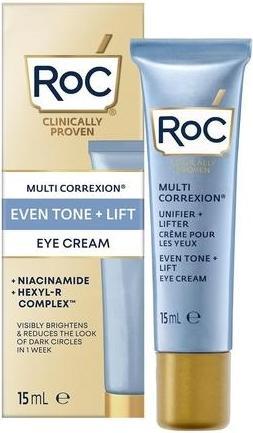 Actual product image Roc Multi Correxion Even Tone Lift Eye Cream Brightening and Dark Circle Solution Anti-Aging Eye Formula (15 ml)