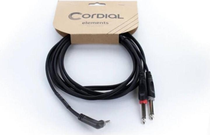 Produktbild Cordial 14868 Audio Y-Adapter (1x Klinkenstecker 3.5 mm - 2x Klinkenstecker 6.3 (3 m)