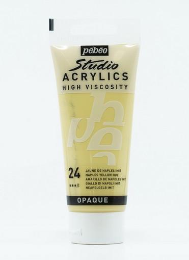 Produktbild Pebeo Studio Acrylics Feine Acrylfarben (Neapelgelb Imit, 100 ml)