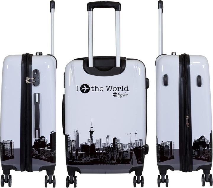 Produktbild Trendyshop365 3-teiliges Hartschalen Koffer-Set (94 l, Handgepäck (bis 50l), M (50 - 90l), L (90 - 115l))