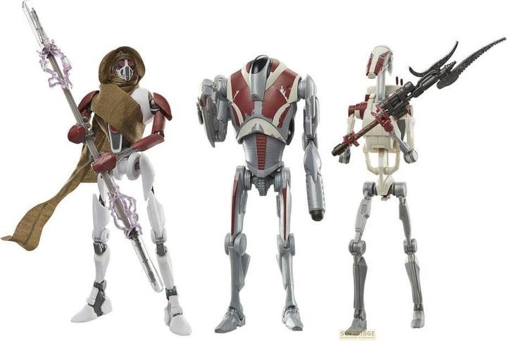 Produktbild Hasbro Star Wars Jedi: Survivor Black Series pack 3 figurines Magna Guard, Super Battle Droid & Battle Droi