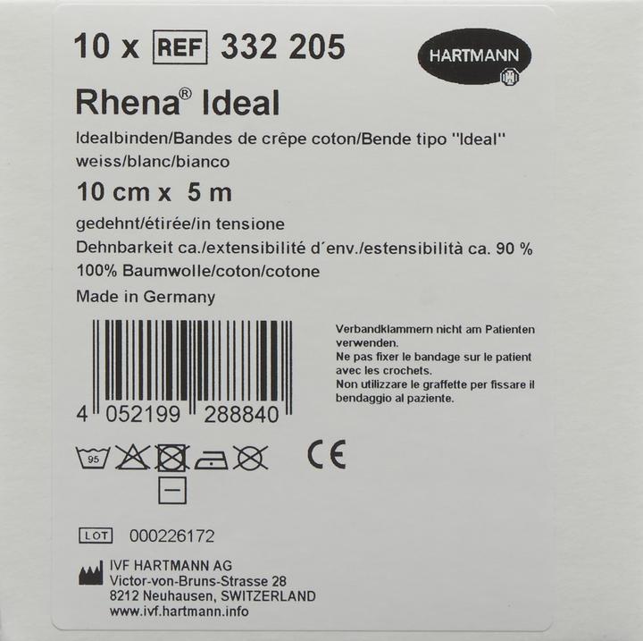 Actual product image Rhena Ideal Elastic bandage 10cmx white
