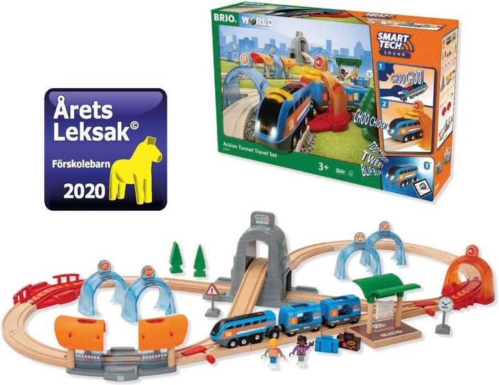 Produktbild Brio Smart Tech Tunnel Reisezug Set