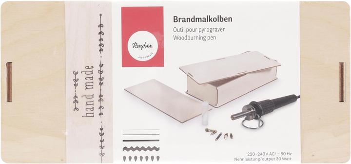 Actual product image Rayher Branding iron in wooden box