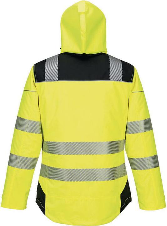 Produktbild Portwest Warnschutz-Regenjacke mit Kapuze gelb XXXL (3XL)