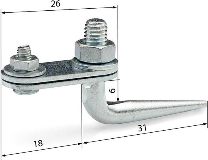 Actual product image Planet-Hobby high start hook 48/10/23