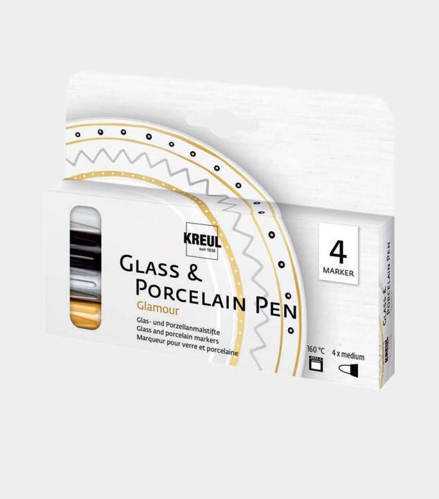 Produktbild Kreul Glass & Porcelain Pen (Multicolor, 4 mm, 4 x)