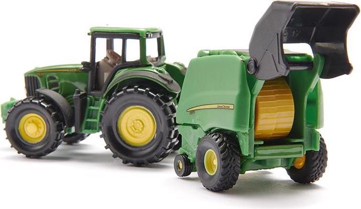 Produktbild Siku 1665 John Deere mit Ballenpresse