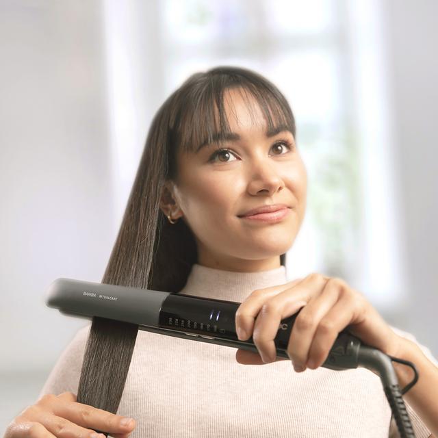 Produktbild Cecotec Bamba RitualCare 1200 HidraProtect Ion Touch Hair Straightener 60W - Tourmaline, Keratin, and Argan (Glätteisen)