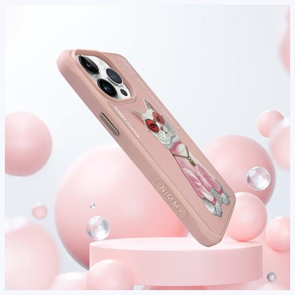 Immagine prodotto Nimmy case iPhone 15 Pro 6.1" pink Glasses Cool Cat (Apple iPhone 15 Pro)