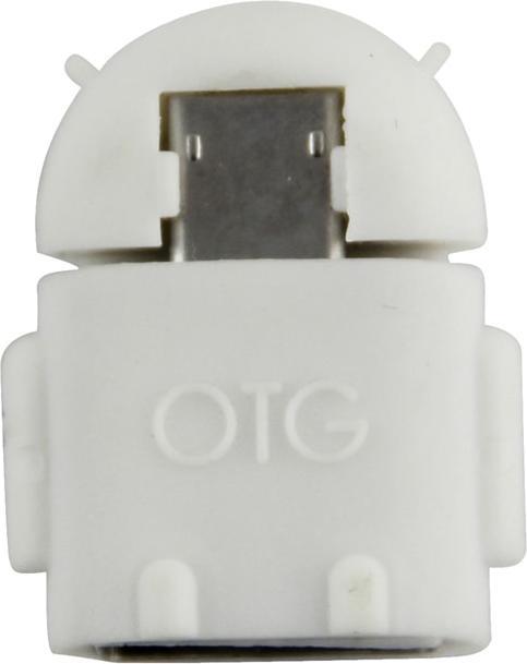 Produktbild JTI OTG-Adapter - USB-zu-MicroUSB-Adapter - Weiss (USB-A, Micro USB)