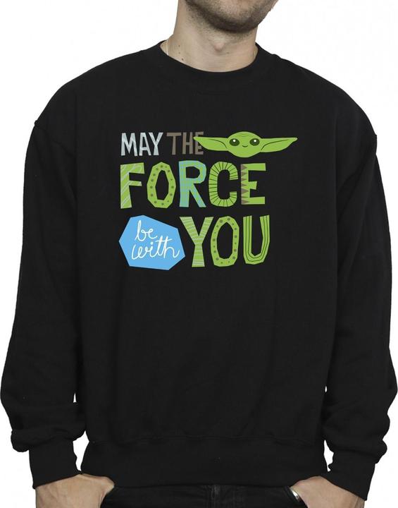 Immagine prodotto Star Wars The Mandalorian May The Force Be With You Felpa Uomo (L)