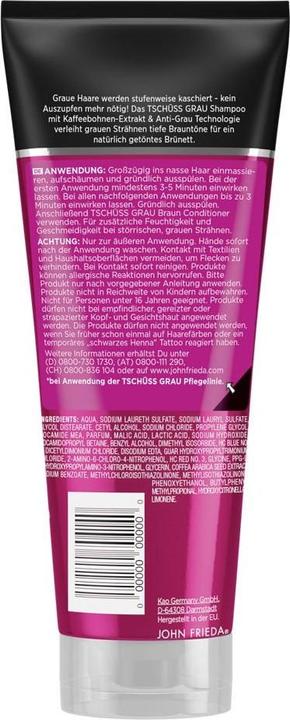 Actual product image John Frieda Bye bye grey (250 ml, Liquid shampoo)