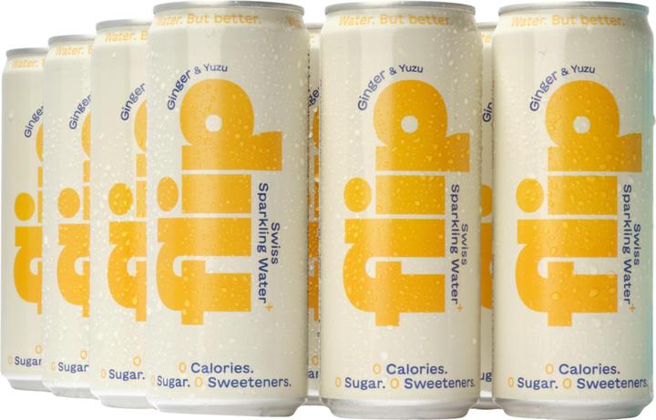 Image du produit Flip Gingembre & Yuzu - Swiss sparkling water+ (12 x 33 cl)