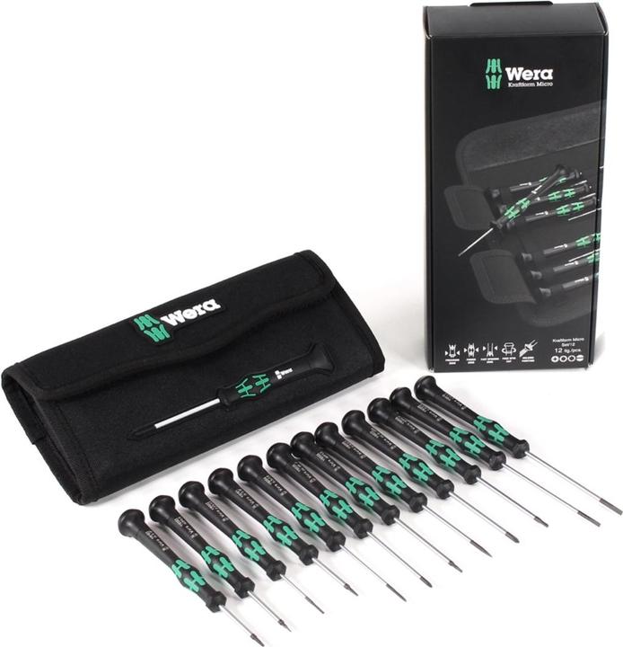 Produktbild Wera Kraftform Micro 12 Universal 1 (Schlitzschrauben, Innensechskant, Torx (TX), Phillipps-Kreuzschlitz (PH))