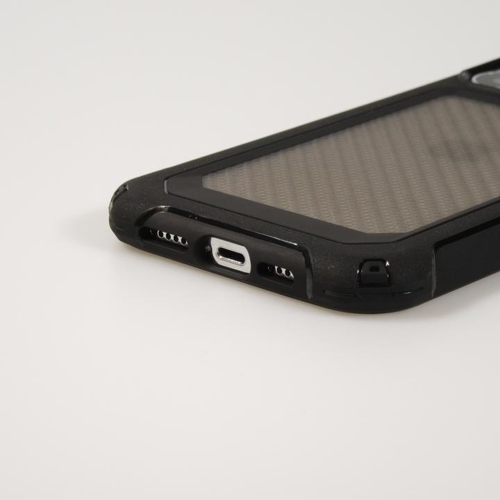 Image du produit PhoneLook Coque Cover Military Élite avec dos en carbone semi-transparent (Apple iPhone 14 Pro)