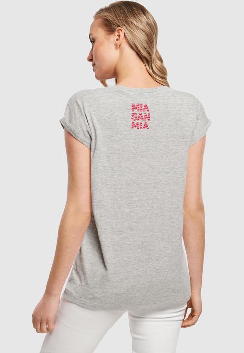 Actual product image FC Bayern München Ladies Logo Red Extended Shoulder Tee - 113325 (L)