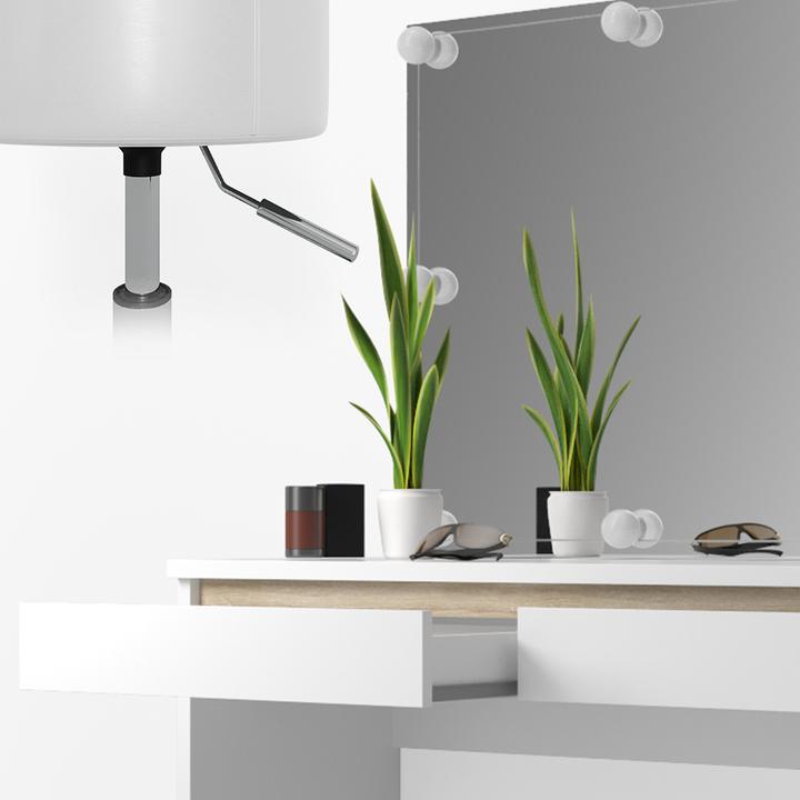 Produktbild Vicco Emma mit Hocker und Beleuchtung (120 x 42 x 83 cm)