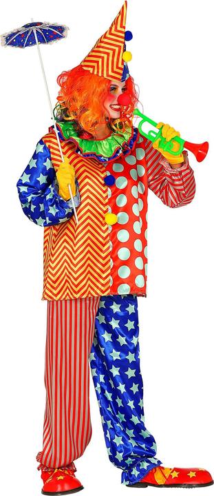 Produktbild Widmann Unisex Clown mit Oberteil mit Kragen, Hose, Hut (L)