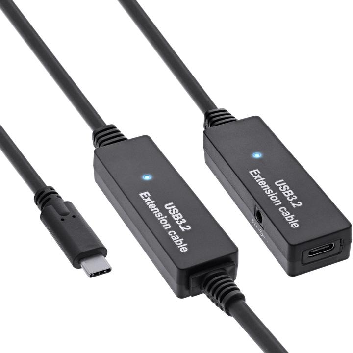 Produktbild InLine USB Typ C – USB Typ C Aktiv (10 m, USB 3.2 Gen 1, 5 W)