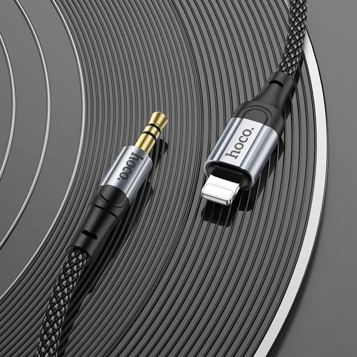 Image du produit Hoco Cable cable AUX Lightning (male) to Jack 3,5 mm (male) UPA26 1 m black
