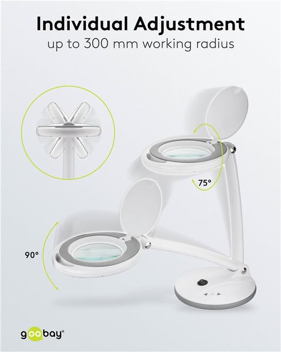 Image du produit Goobay LED-Stand-Lupenleuchte (450 lm)